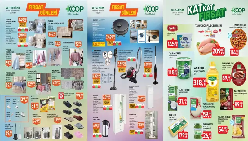 Tarım Kredi KOOP Marketlerinde Nisan İndirimleri: Dolap, Ekmeklik, Kitaplık ve Termos Fırsatları