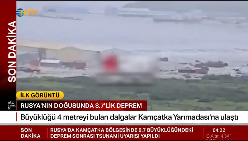 Kamçatka Kıyılarında Tsunami Tehlikesi: İlk Dalgalar Gelmeye Başladı