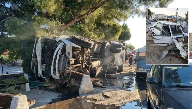 Freni Patlayan Kamyon, Trafikte Korkunç Kazaya Neden Oldu!