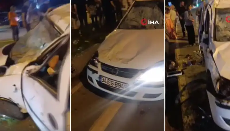 İstanbul Sahil Yolunda Ucuz Atlattıkları Kaza Hayat Kurtardı
