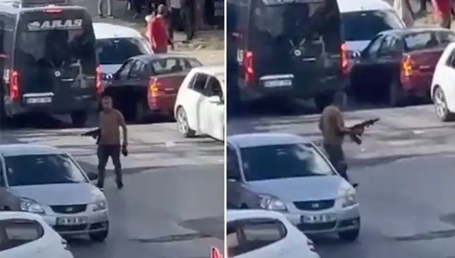 Başakşehir'de Korku Dolu Anlar: Pompalı Tüfekle Yolu Kapatan Şahıs Panik Yaratı