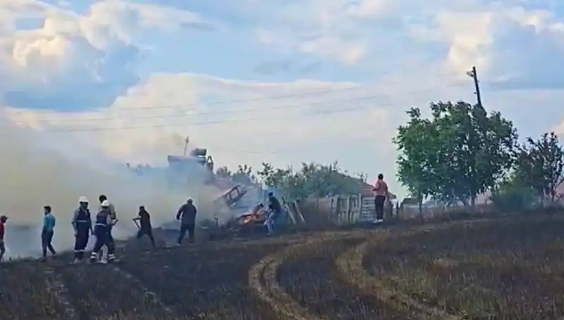 Tarlayı Kundaklayan Şüpheli, 96 Saat İçinde Polis Tarafından Yakalandı!