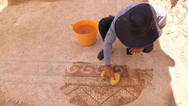Mardin'de Bulunan 1,500 Yıllık Mozaikler Tarihe Işık Tutuyor
