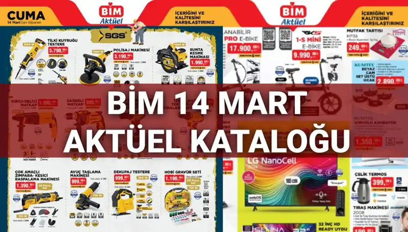 BİM'in 14 Mart Aktüel Kataloğu: Yeni Ürünlerle Dolup Taşıyor!