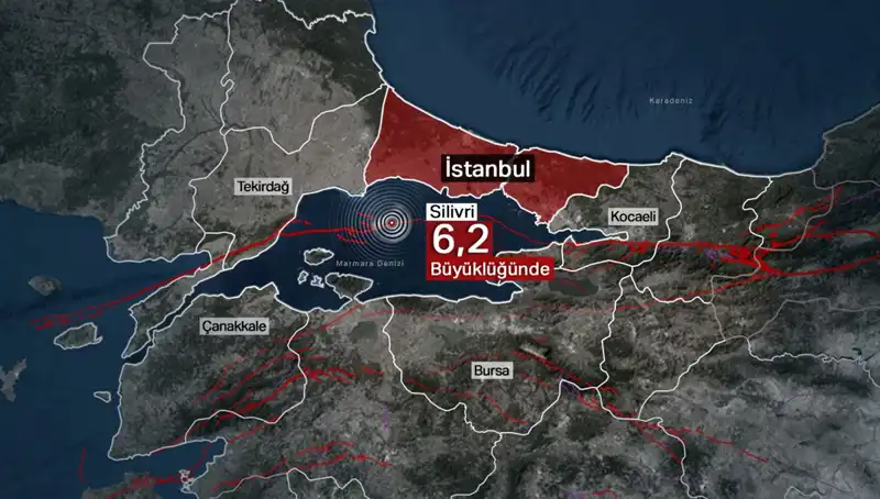 İstanbul'da Şok Etkisi Yaratan 6,2 Büyüklüğünde Deprem Gerçekleşti!