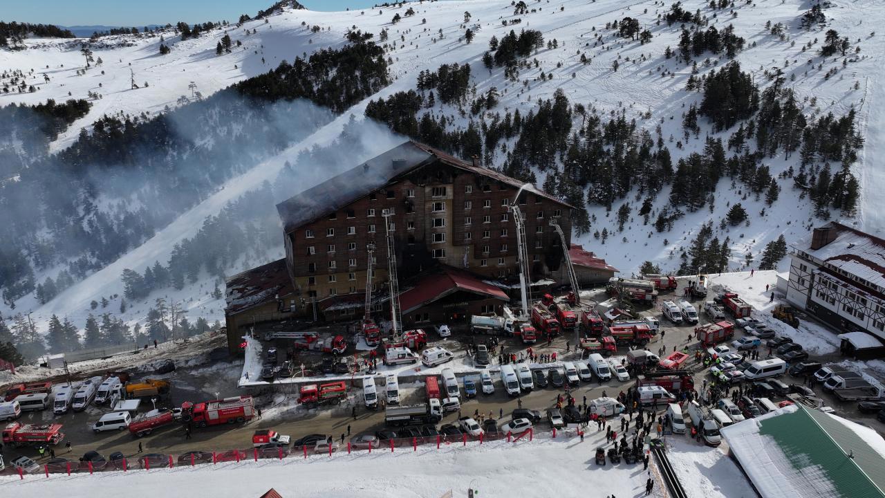 Kartalkaya'da Otel Yangınıyla İlgili 6 Zanlı Tutuklandı
