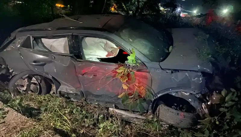 Alkollü Sürücü Feci Kaza Yaptı: Araç Adeta Hurda Yığınına Döndü