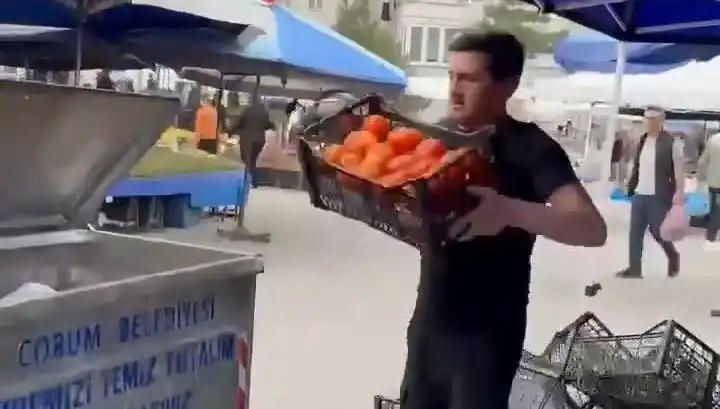 Domatesleri Çöpe Dökerek Rekor Ceza Alan Pazarcı Olayı
