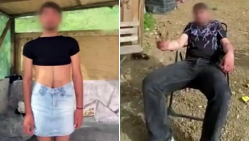 Hırsızları Yakalayan Gençler, Onlara Kadın Kıyafeti Giydirip Video Çekti