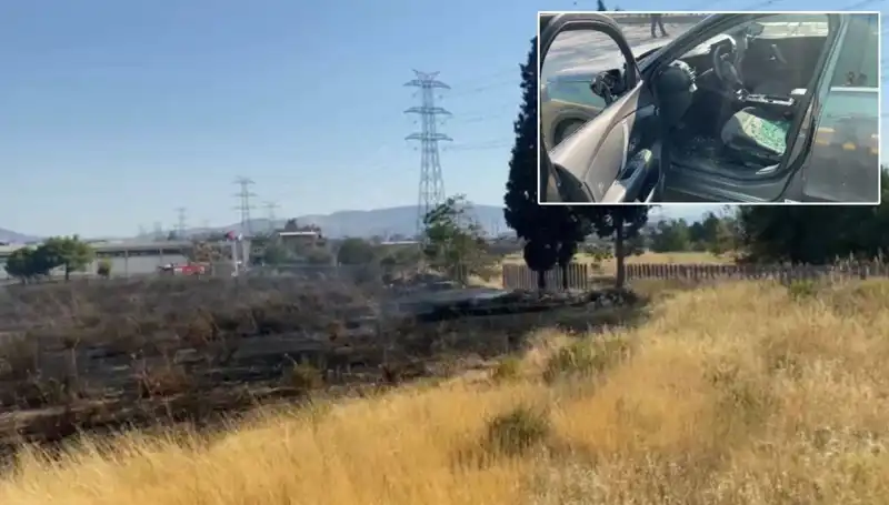 İzmir'de Otluk Alanda Başlayan Yangın, AVM Otoparkını Korkuttu!